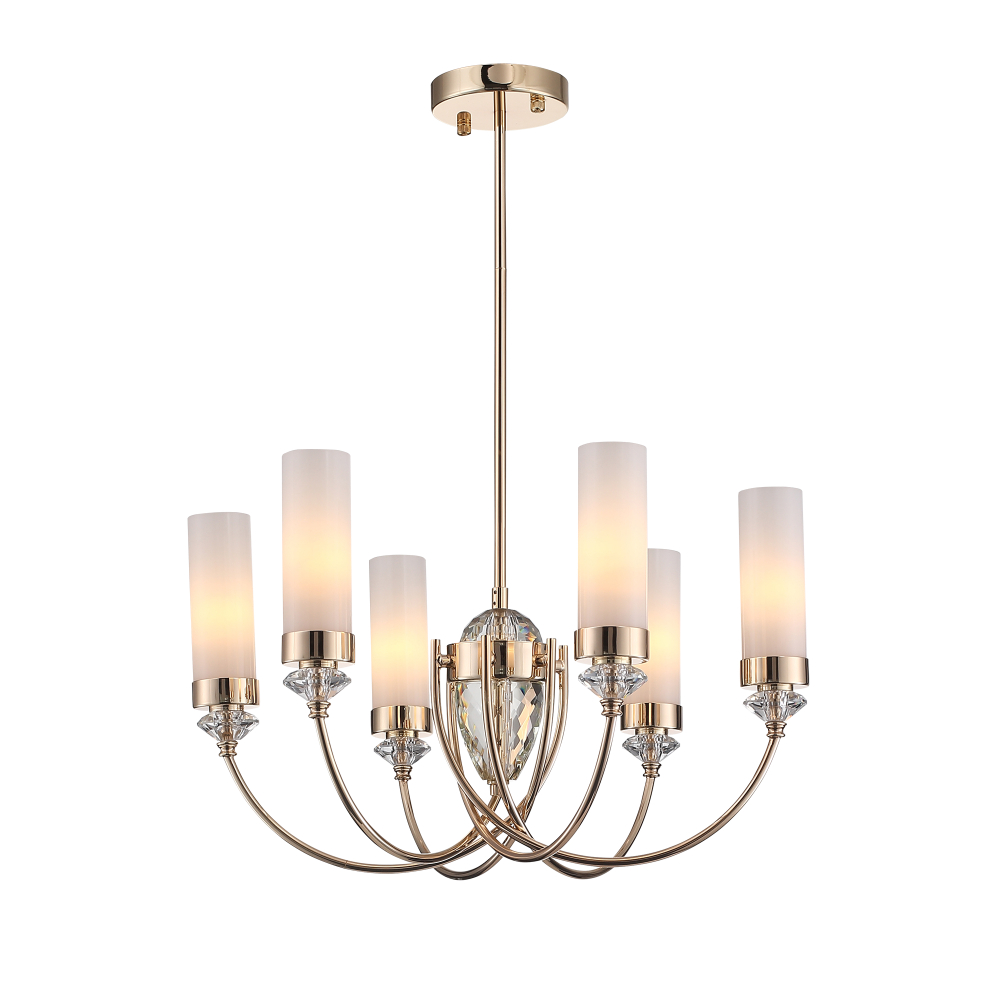 SL1402.253.06 Люстра подвесная ST-Luce Латунь/Латунь, Прозрачный E14*6 40W ЭЛЕГРА