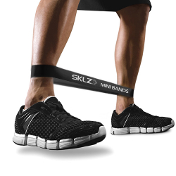 Черные эластичные ленты сопротивления SKLZ Mini Bands Black, набор из 10 шт.