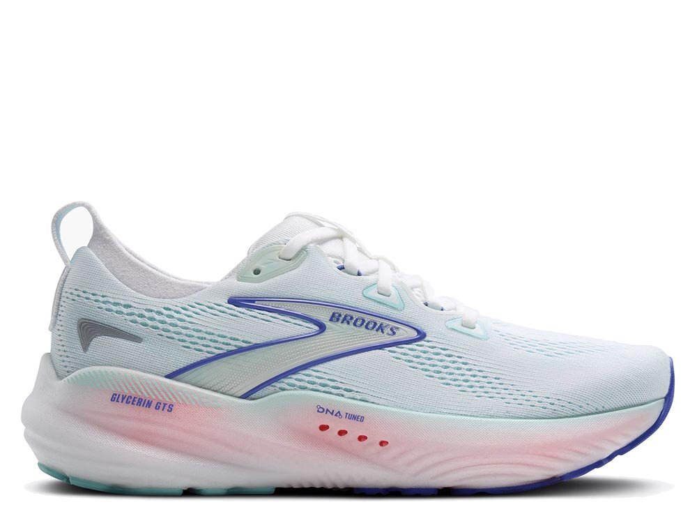 Кроссовки для бега женские Brooks Glycerin 22 GTS W Голубо-Белые