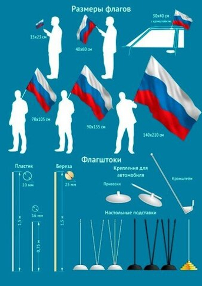 Имперский флаг 70х105 см