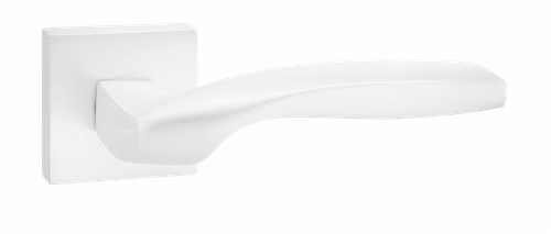 Ручка квадрат Пуэрто 538-03 MSW, цвет супер белый матовый алюминий (гарантия - 8 лет)