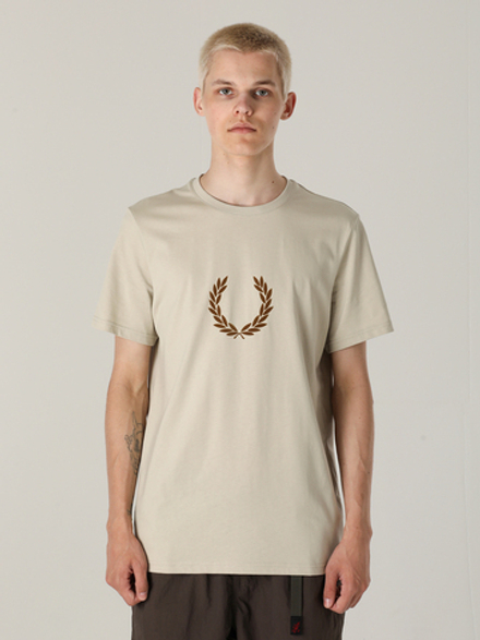 Мужская Футболка Flocked Laurel Wreath Gra