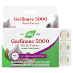 Nature's Way, Garlinase® 5000, экстракт чеснока, 320 мг, 30 веганских таблеток с кишечнорастворимой оболочкой