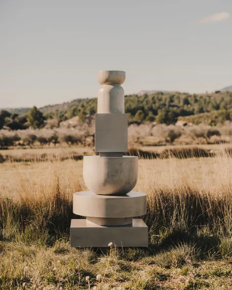 Столик из цемента Garbet, Ø32 см