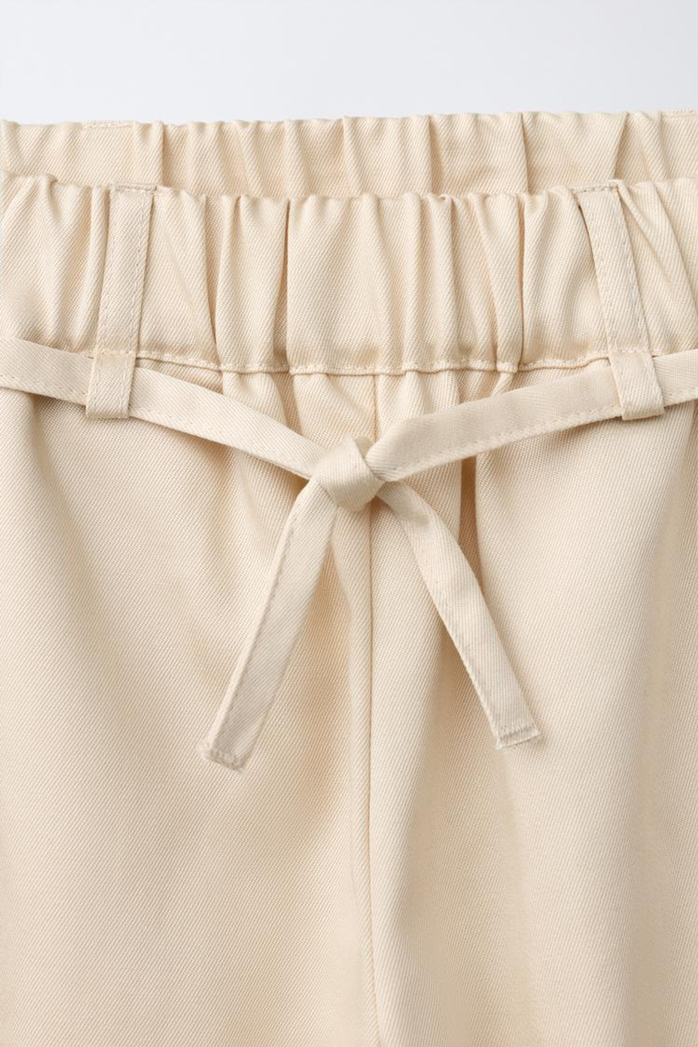 ZARA БРЮКИ BARREL С КАРМАНАМИ, СВЕТЛО-БЕЖЕВЫЙ