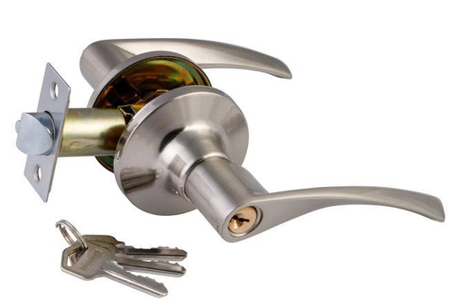 Защелка-Комплект  S-Locked 23-01 SN с фалевыми ручками фикс./кл  САТИН  /120565