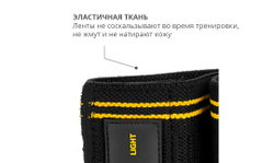 Резинка для фитнеса тканевая мини легкого сопротивления, 10 X 33 см SKLZ PRO Knit Band Light