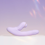 Интерактивный вибратор-кролик 19,6 см со съемным клиторальным пульсатором Svakom Duoglow App-Controlled Silicone Dual Vibrator SL278H