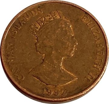 1 цент 1992 Каймановы острова