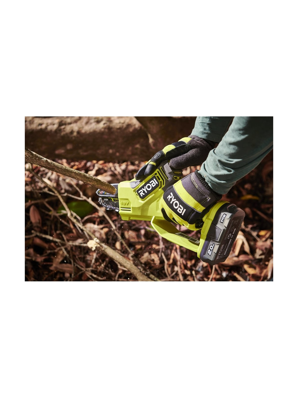 Бесщеточная цепная пила Ryobi ONE+ 18В RY18PSX10A-120 10 см 5133005434