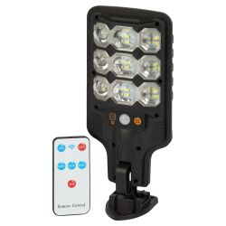 Светильник уличный ЭРА ERAKSS25-01 на солнечной батарее 10 Вт 400 Лм 5000К 63 LED SMD с датчиком движения ПДУ IP44 | Садовые фасадные светильники