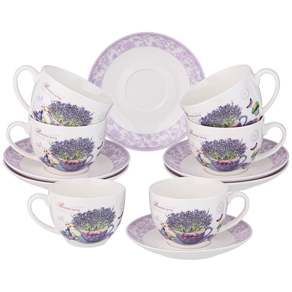 ЧАЙНЫЙ НАБОР LEFARD ЛАВАНДОВАЯ ВЕСНА НА 6 ПЕР. 12 ПР. 280 МЛ