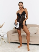 Пеньюар женский красивый кружевной прозрачный сорочка ночная