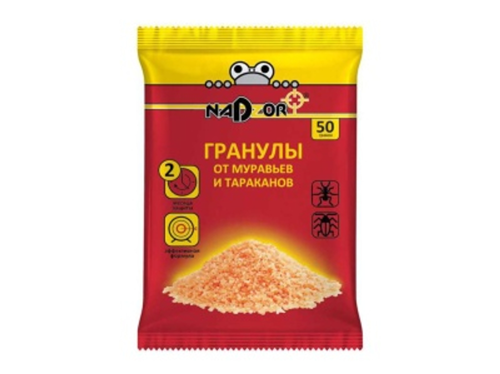 Гранулы NADZOR от муравьев 50г (100шт/уп)