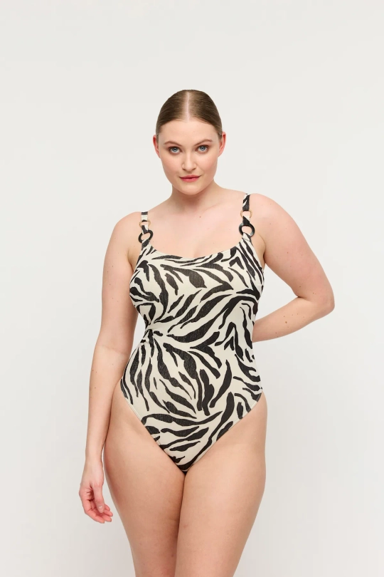 PRIMADONNA Swim Dalice Купальник с поролоновыми вставками без косточек, зебровый принт