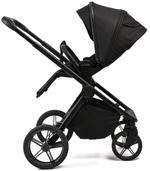 Детская коляска Peppy Monaco 3 в 1 с автокреслом Verona Beige Black (черный), рама черная матовая