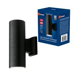 ULU-S22B-2x3W-4000K IP65 BLACK Светильник светодиодный уличный. Архитектурный накладной. Белый свет 4000K. Корпус черный. TM Uniel.