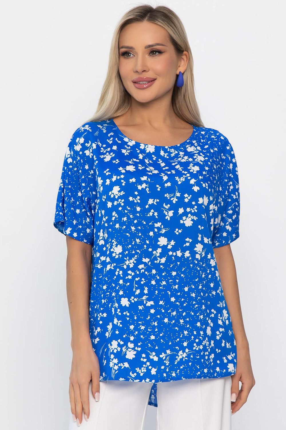 Блуза Маргоша (ярко-голубая) Б13813-16М LT Collection