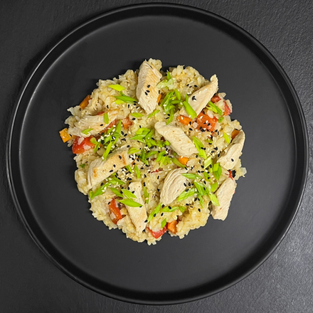 Тяхан с курицей