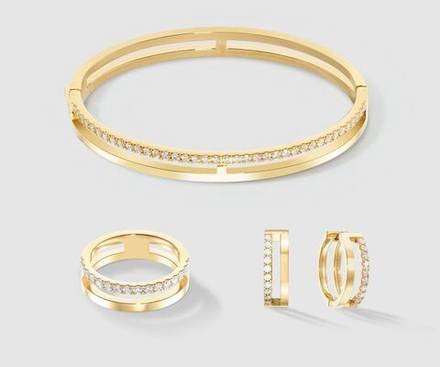 Серьги Coeur de Lion Crystal-Gold 0136/21-1816