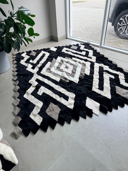 Покрывало меховое ковер из шкуры овчины