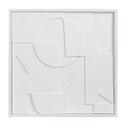 Панно декоративное с эффектом 3D Minimalism, с белой рамой, 60х60 см
