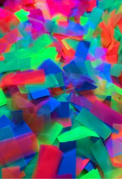 Конфетти МИКС НЕОНОВОЕ 1 кг, Пэт 20х50мм