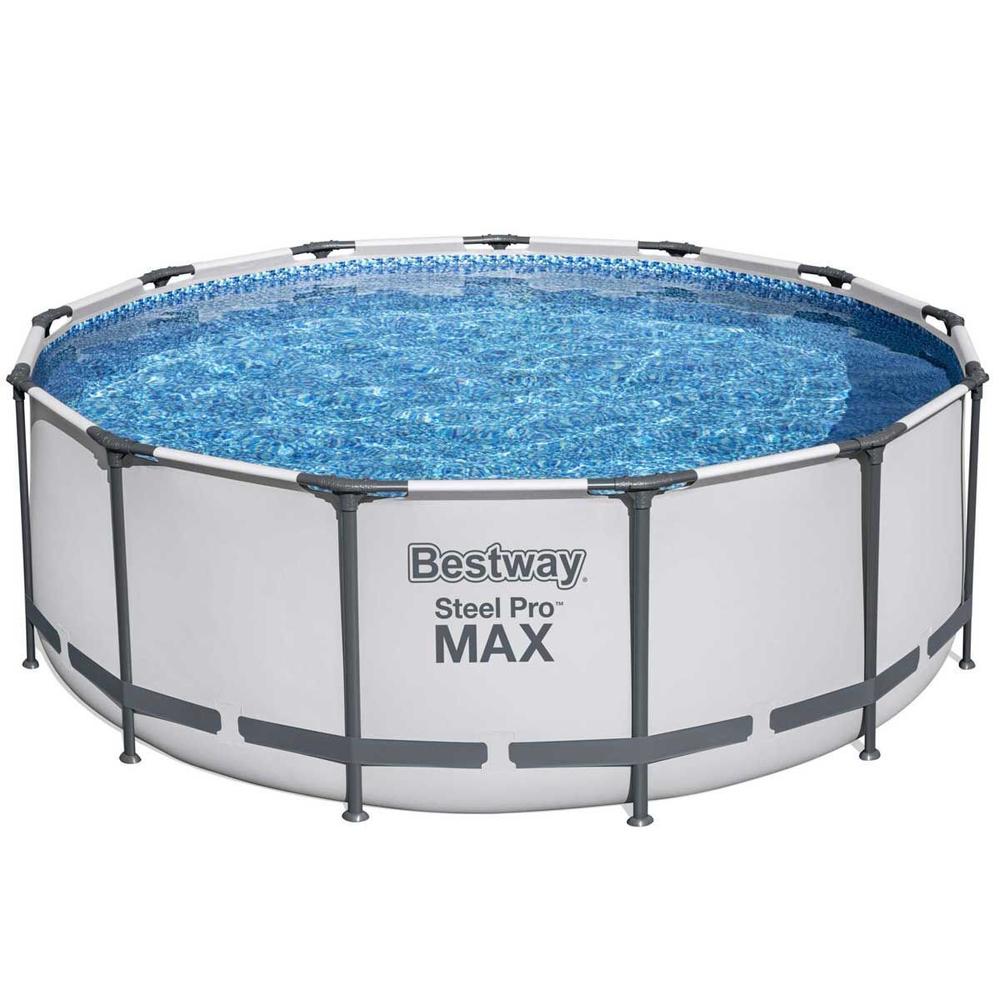 Каркасный бассейн Bestway Steel Pro 5618W (396х122, карт. фильтр, лестница, тент)