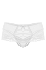 Эротические трусики с имитацией шнуровки Cheryl (Размер: 42-44) (Цвет: белый)