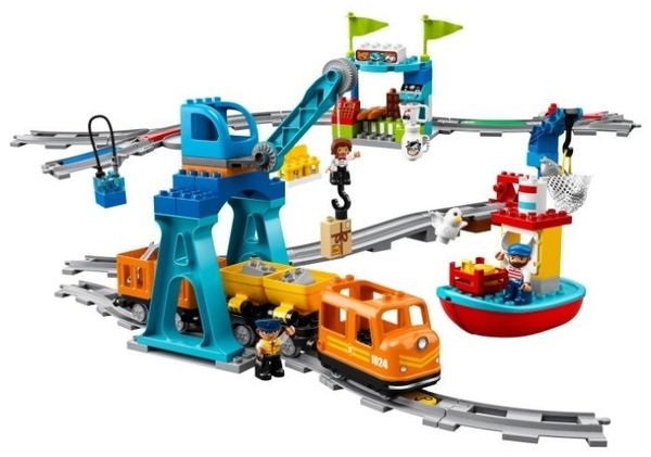 Электромеханический конструктор LEGO Duplo 10875 Грузовой поезд