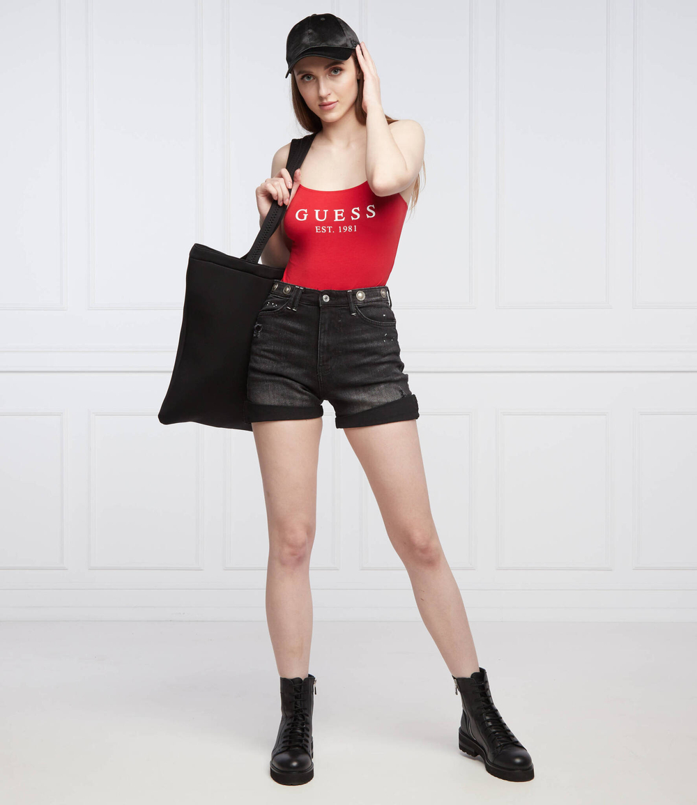 шорты dolores GUESS - черный(W2GD02 D4MP1)