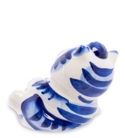 ГЛ- 351 Фигурка «Кот Дурилка» (Гжельский фарфор)