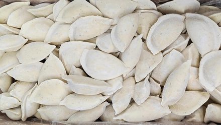 Вареники с картоф. и жарен. БЕКОНОМ прим вес 1кг ИП Сидоренко А.А.