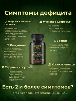 Мультивитамины для мужчин, энергия и сила, витамины и минералы, 90 капсул