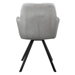 Стул Bradex Home Grant серый шенил на поворотном механизме