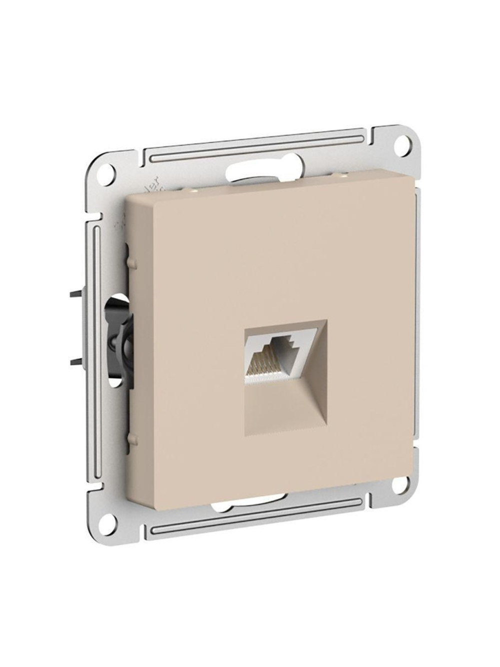 Розетка компьютерная AtlasDesign RJ45 кат.6A механизм песочн. SE ATN001286