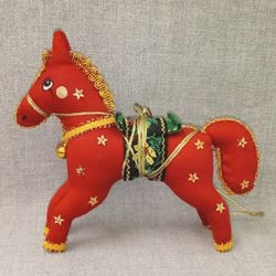 Ёлочная игрушка Лошадка Цирковая
