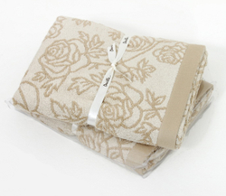 Полотенце 50x100 Devilla Rose бежевое