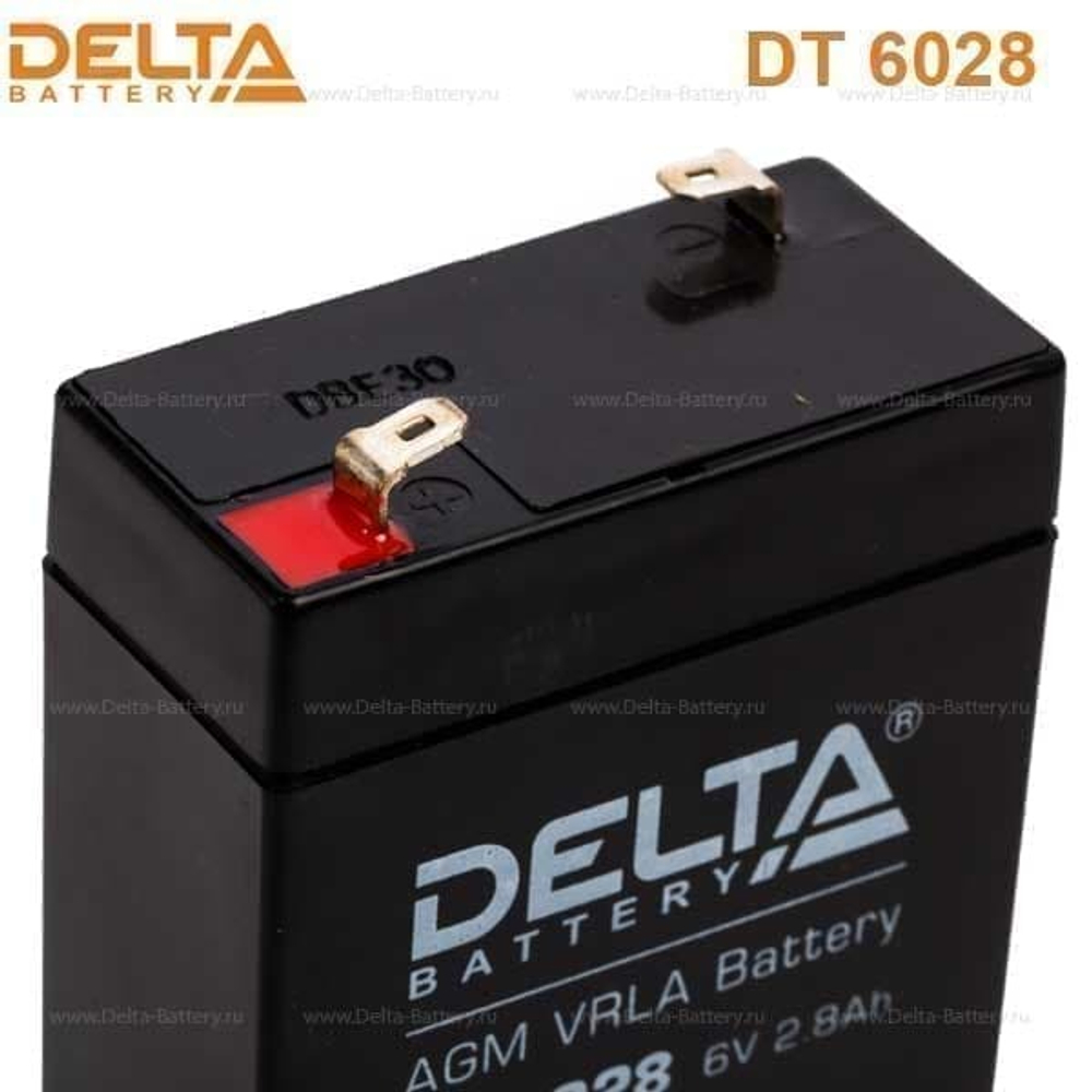 Аккумуляторная батарея Delta DT 6028 (6V / 2.8Ah)