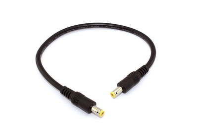 Кабель DC 5.5x2.5  18 AWG папа-папа 0,3 м с прямым штекером