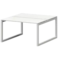 Бенч двойной на металлокаркасе СМС2-О-14К.149.Пр50  1400x1496x750 Смарт