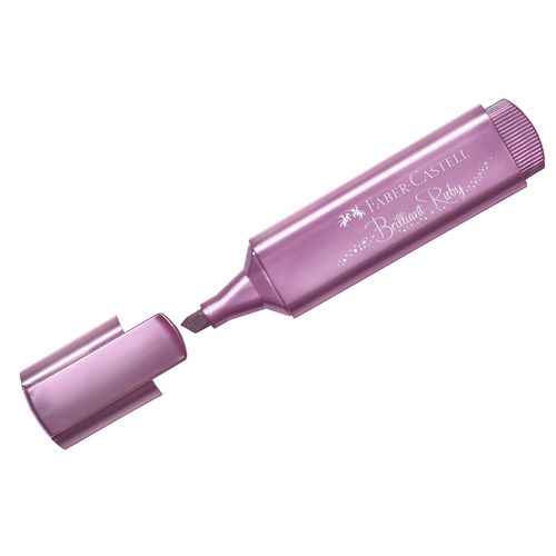 Текстовыделитель Faber-Castell "TL 46", рубиновый, металлик, 1-5 мм 154691
