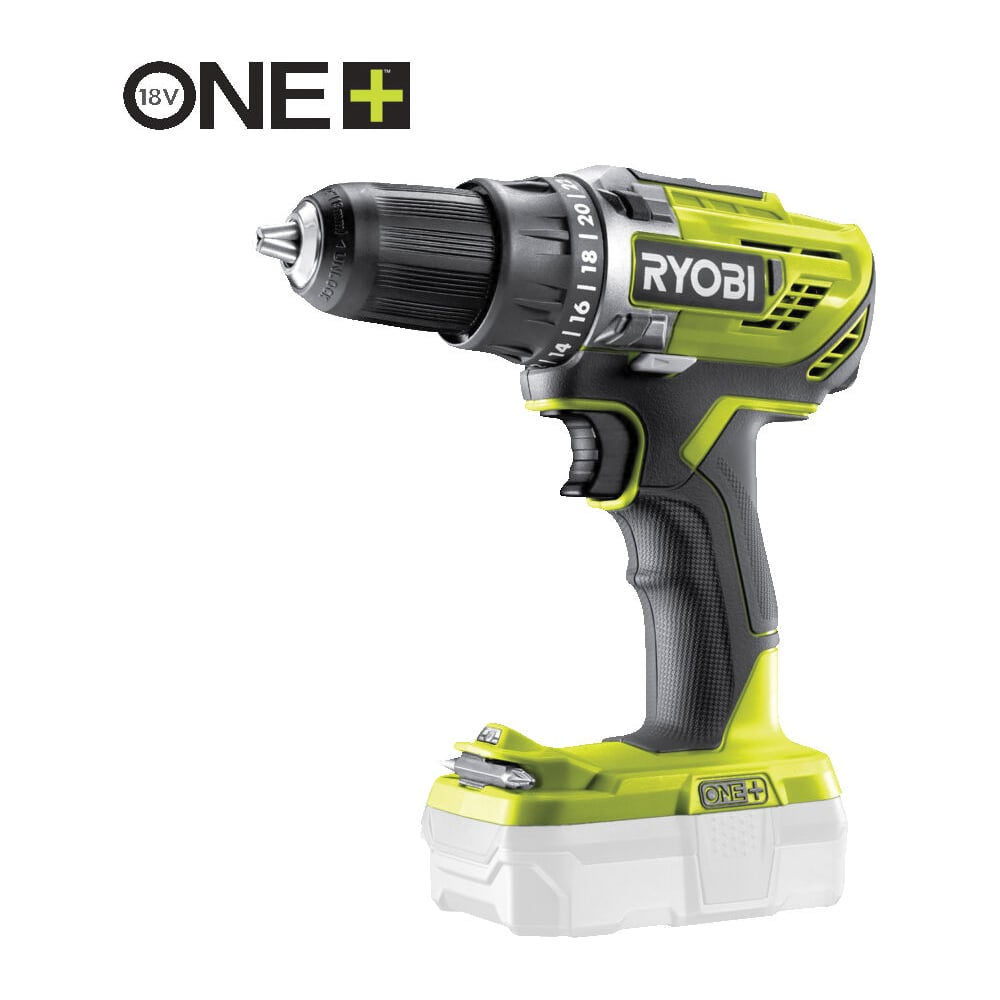 Дрель-шуруповерт Ryobi ONE+ R18DD3-0 без аккумулятора в комплекте 5133002889