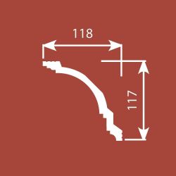 Карниз Ecopolymer, 187x117 мм