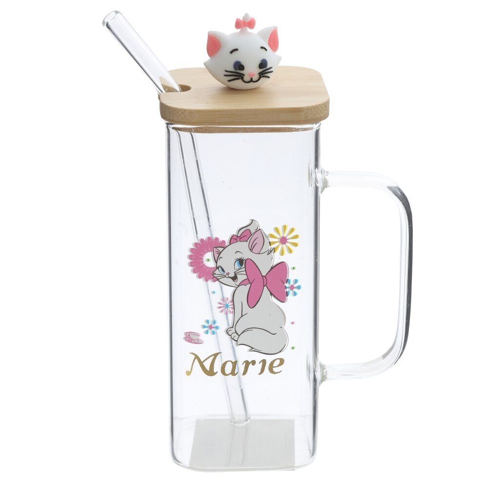 GAEM Кружка с крышкой и трубочкой, 350 мл, L10 W6 H17,5 см, 4в.