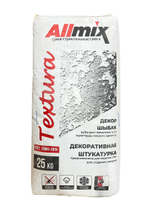 ШТУКАТУРКА ДЕКОРАТИВНАЯ ALLMIX TEXTURA БЕЛАЯ 25КГ