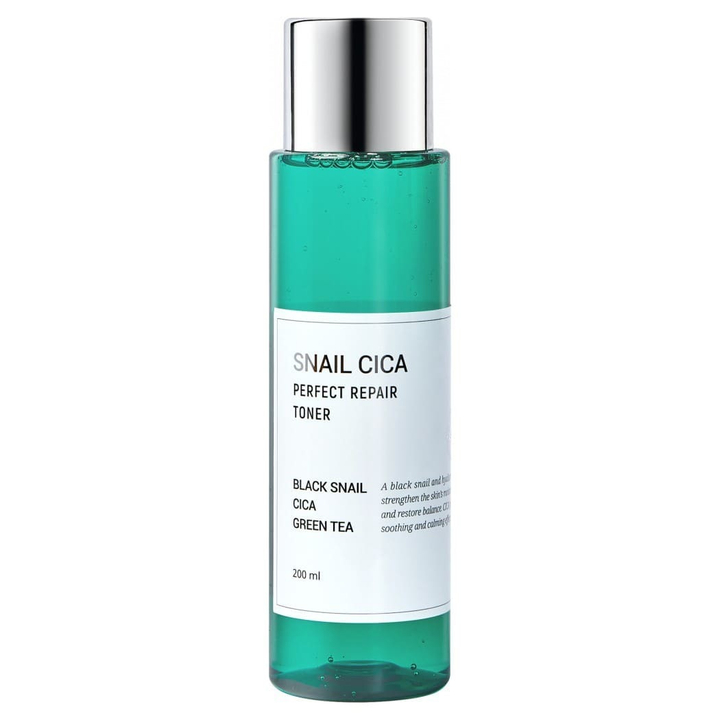 Тонер для лица Esthetic House Snail Cica Perfect Repair Toner с муцином черной улитки, экстрактом центеллы, зеленым чаем 200 мл