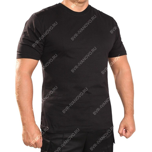 Футболка трикотажная черная