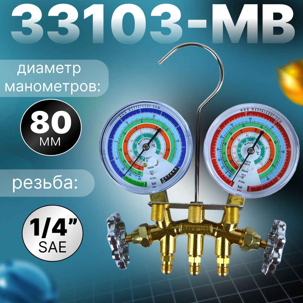 Манометрическая двухвентильная станция 33103-MB