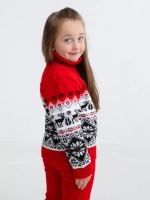 Свитер вязаный с горлом